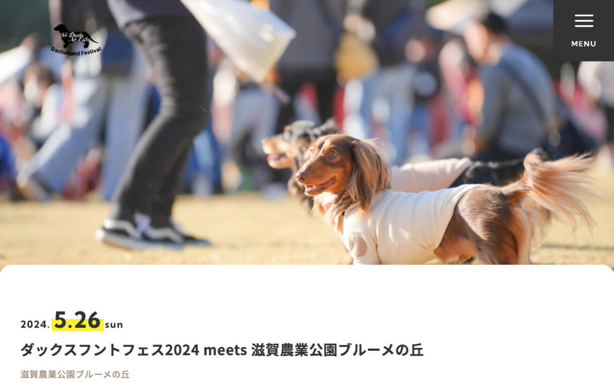 ダックスフントフェス2024meets滋賀農業公園ブルーメの丘