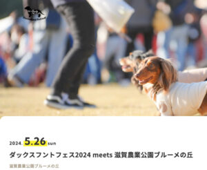 ダックスフントフェス2024 meets 滋賀農業公園ブルーメの丘